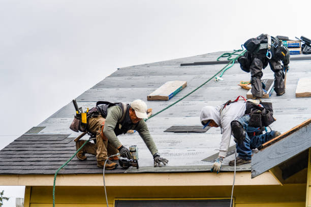 Professional Gutter Installation technician working in Pennsville, NJ